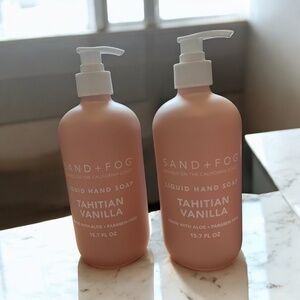 Sand + Fog Tahitian Vanilla Hand Soap 15.7 oz (2-Pack) • Aloe, Paraben Free
